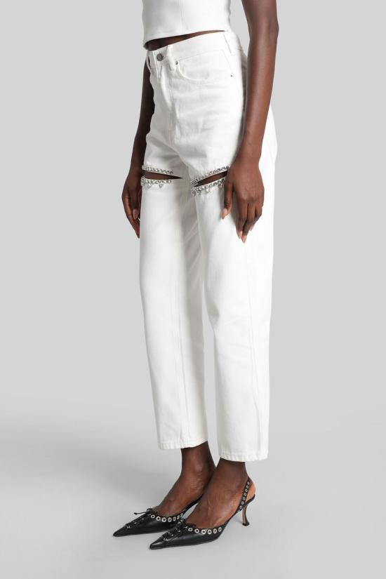 25FW 아레아 데님 팬츠 424169 0000P01333 WHITE - AREA