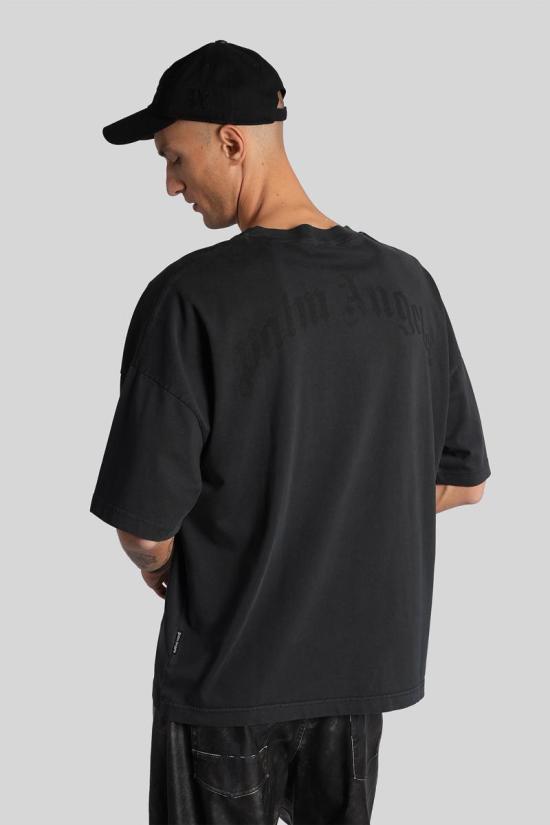 25FW 팜앤젤스 반팔 티셔츠 428139 PMAA10HF25JER001 Black - PALM ANGELS