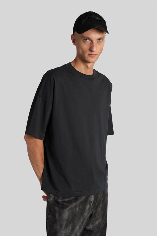 25FW 팜앤젤스 반팔 티셔츠 428139 PMAA10HF25JER001 Black - PALM ANGELS