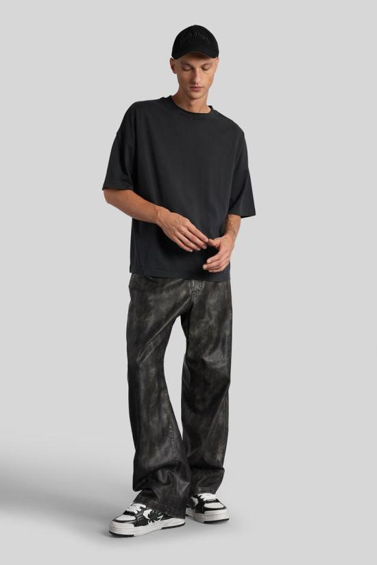 25FW 팜앤젤스 반팔 티셔츠 428139 PMAA10HF25JER001 Black - PALM ANGELS