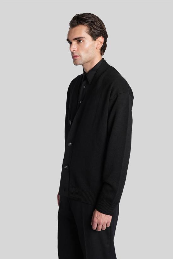 25FW 알파스튜디오 가디건 429554 AU 3061E Black - ALPHA STUDIO