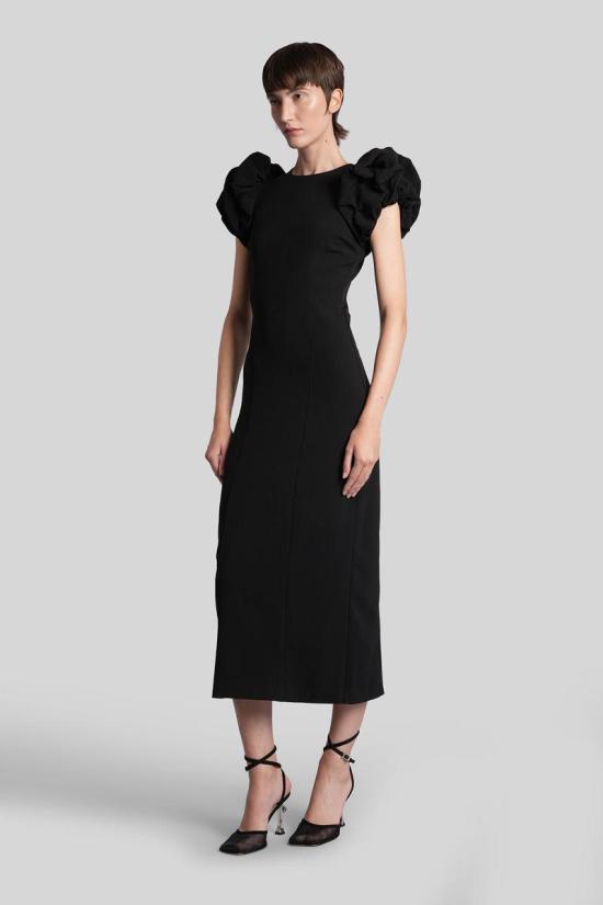 25FW 로테이트 바이 크리스텐슨 롱 원피스 426784 114668 Black - ROTATE BY BIRGERCHRISTENSEN