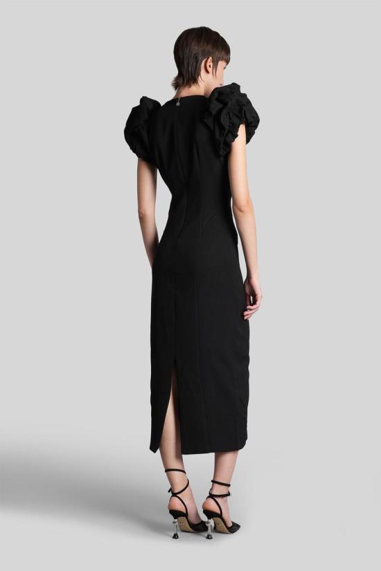 25FW 로테이트 바이 크리스텐슨 롱 원피스 426784 114668 Black - ROTATE BY BIRGERCHRISTENSEN