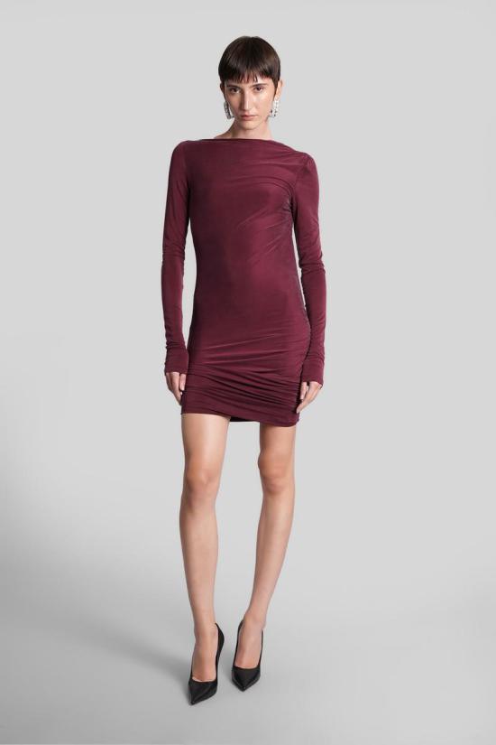 25FW 안다마네 숏 원피스 425745 T180133BTJV045 Red