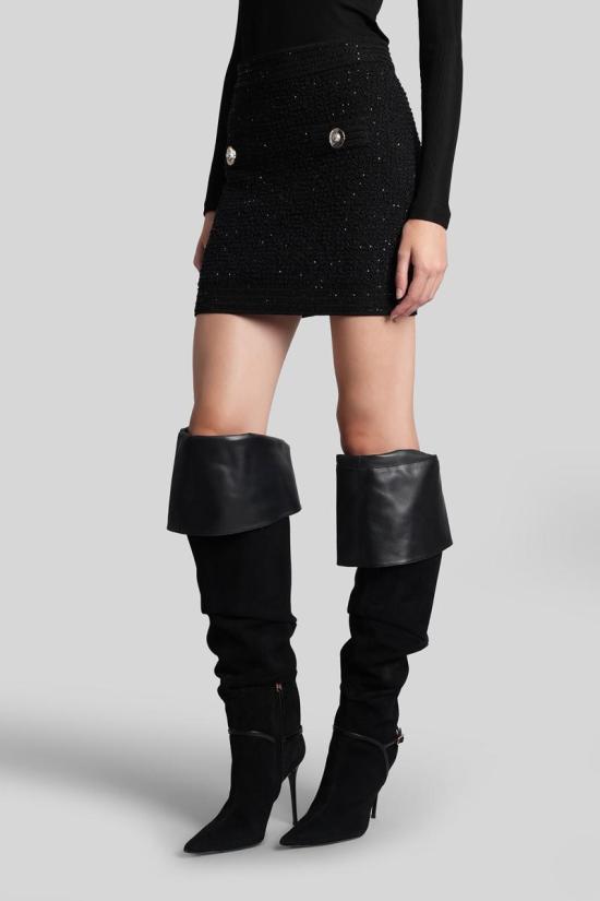 25FW 발망 숏 스커트 428163 FF1LB015KI74 Black - BALMAIN