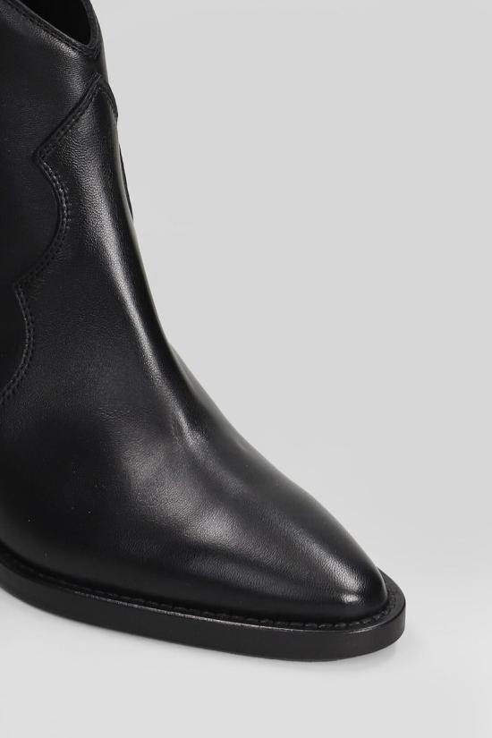 25FW 안나에프 뮬/슬리퍼 428862 9659 Black - ANNA F.