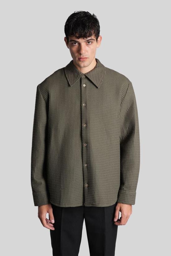 25FW 세퍼 긴팔 셔츠 429268 MFW25OSEARYPIN GREEN