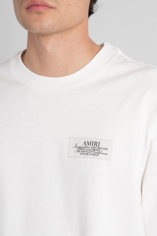 25FW 아미리 반팔 티셔츠 423479 AMJYTE1198 WHITE - AMIRI