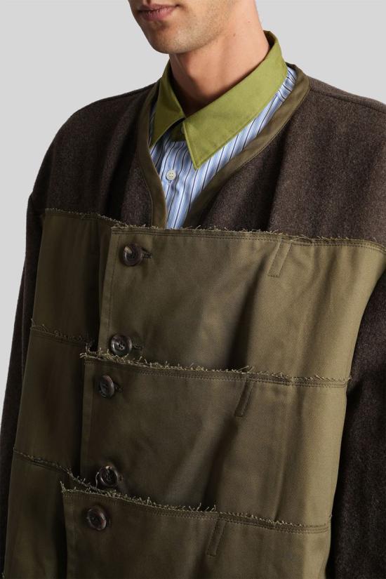 25FW 꼼데가르송 자켓 428031 PP C008 W25 GREEN - COMME DES GARCONS