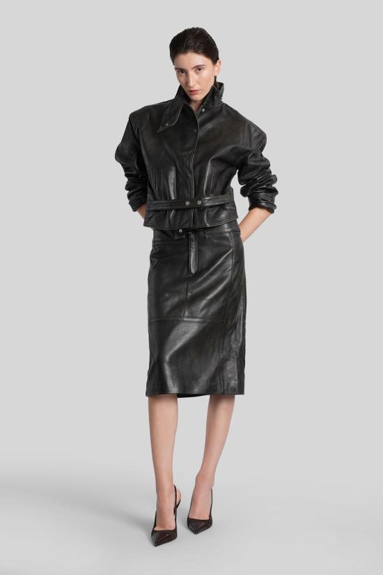 25FW 크리스토퍼에스버 미디 스커트 425660 25024573 Black - CHRISTOPHER ESBER