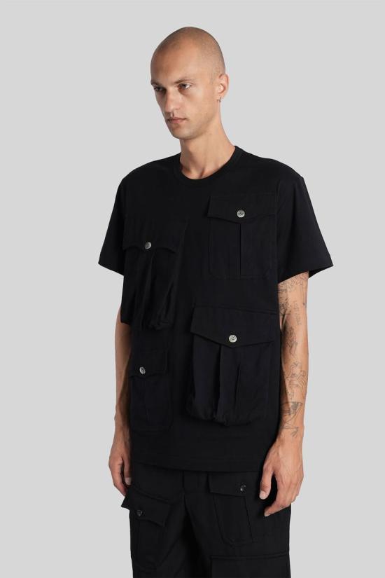 25FW 꼼데가르송 반팔 티셔츠 426247 PP T005 W25 Black - COMME DES GARCONS