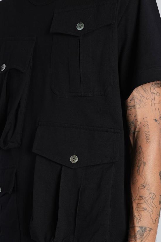 25FW 꼼데가르송 반팔 티셔츠 426247 PP T005 W25 Black - COMME DES GARCONS