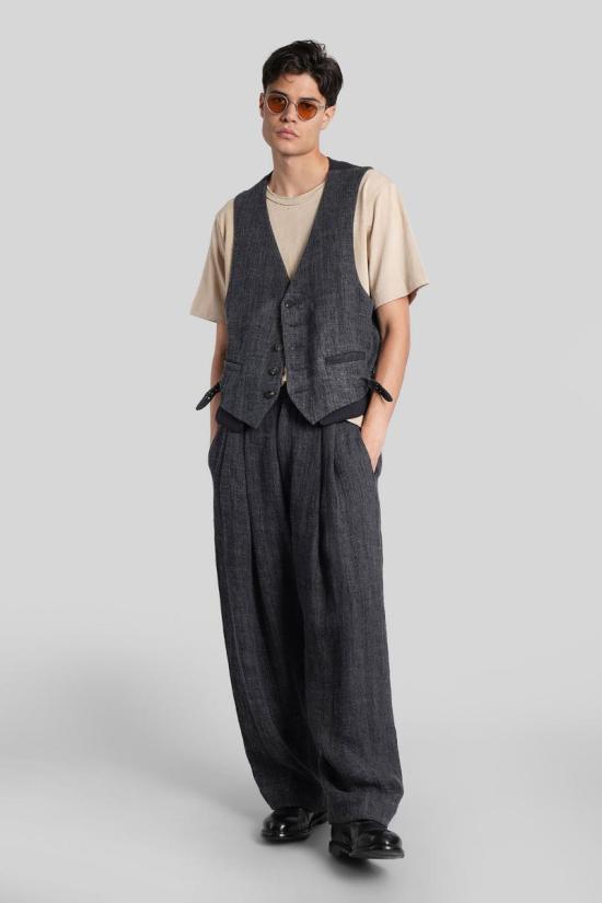 25FW 지기 첸 베스트 423056 0M2520101 BLUE - ZIGGY CHEN