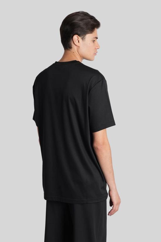 25FW 조르지오 아르마니 반팔 티셔츠 424992 6LSM90SJTKZ Black - GIORGIO ARMANI