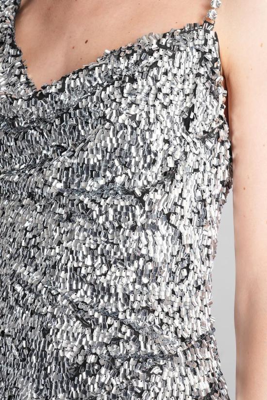 25FW 아레아 숏 원피스 427334 FW25AWDR0194FA01 SILVER - AREA