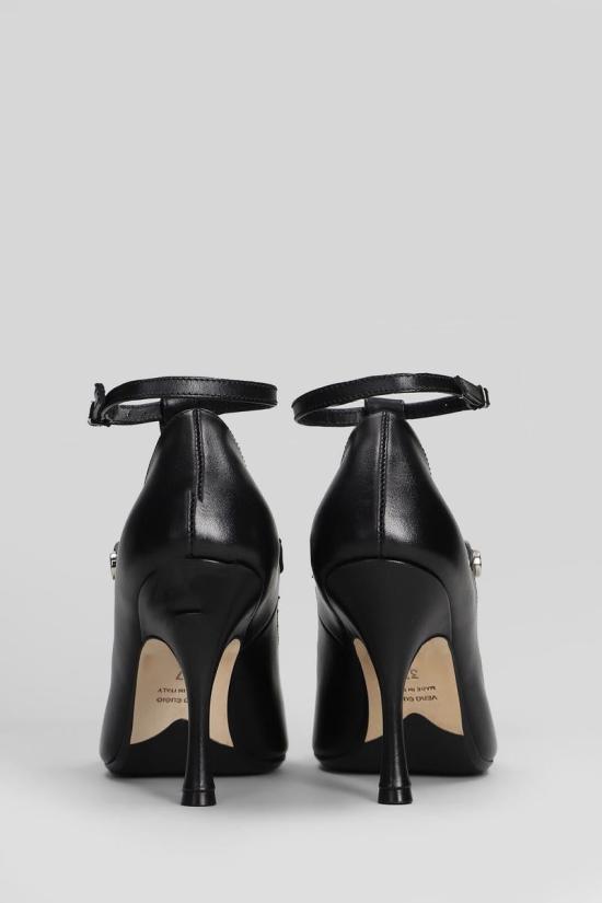 25FW 안나에프 뮬/슬리퍼 428886 1908 Black - ANNA F.