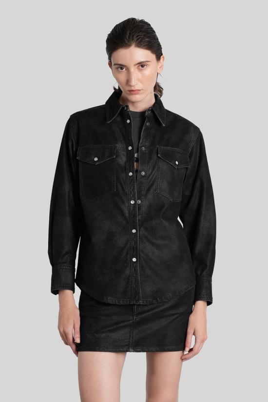 25FW 이자벨마랑에뚜왈 셔츠 424802 CH0240FA C3B01E Black