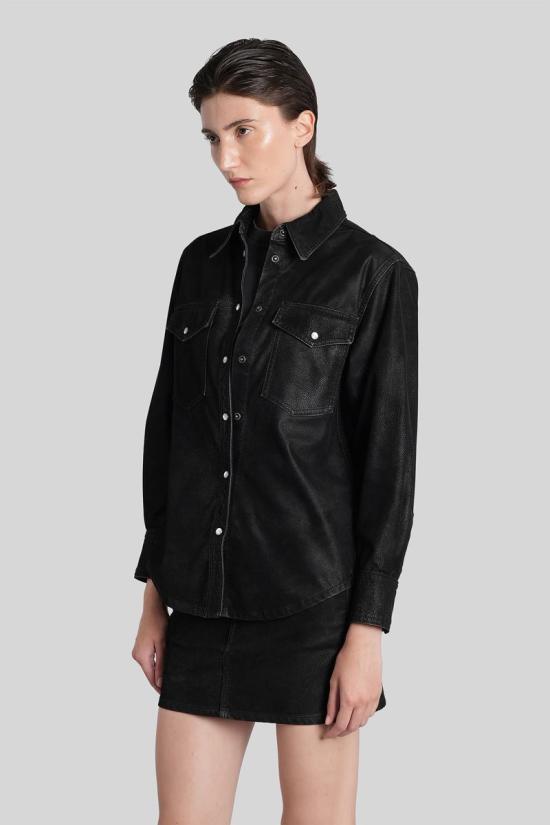 25FW 이자벨마랑에뚜왈 셔츠 424802 CH0240FA C3B01E Black - ISABEL MARANT ETOILE