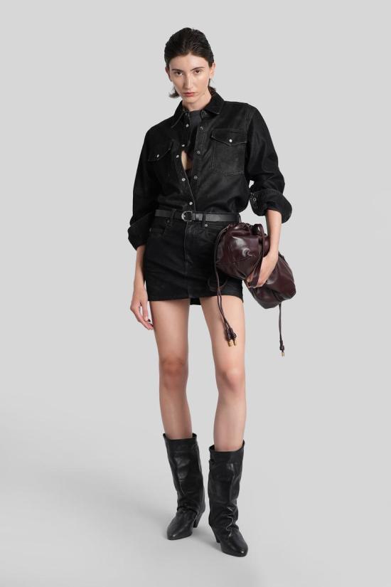25FW 이자벨마랑에뚜왈 셔츠 424802 CH0240FA C3B01E Black - ISABEL MARANT ETOILE