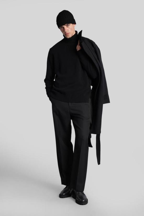 25FW 로베르토 콜리나 터틀넥 427362 253M37003 Black - ROBERTO COLLINA