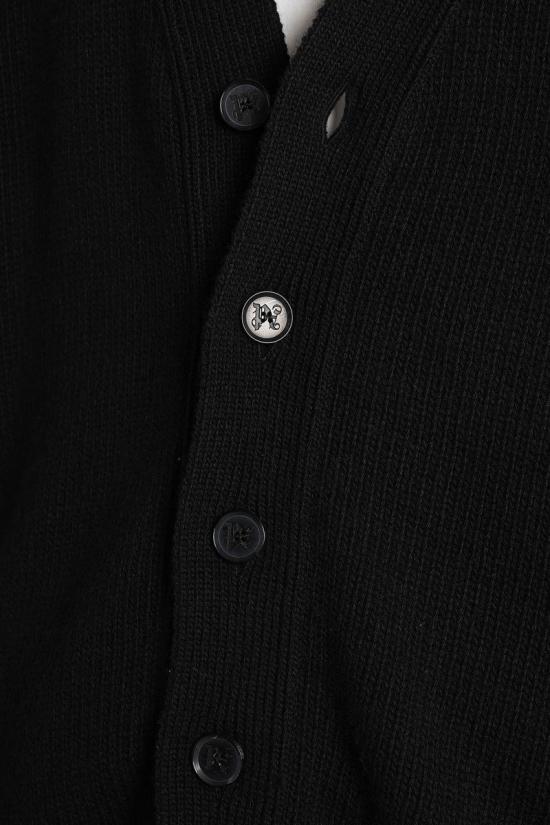 25FW 팜앤젤스 가디건 428147 PMHB035F25KNI001 Black - PALM ANGELS