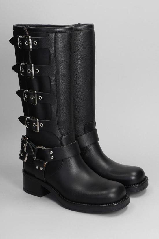 25FW 지젤 모아레 부츠 424095 WINDSOR Black - GISEL MOIRE