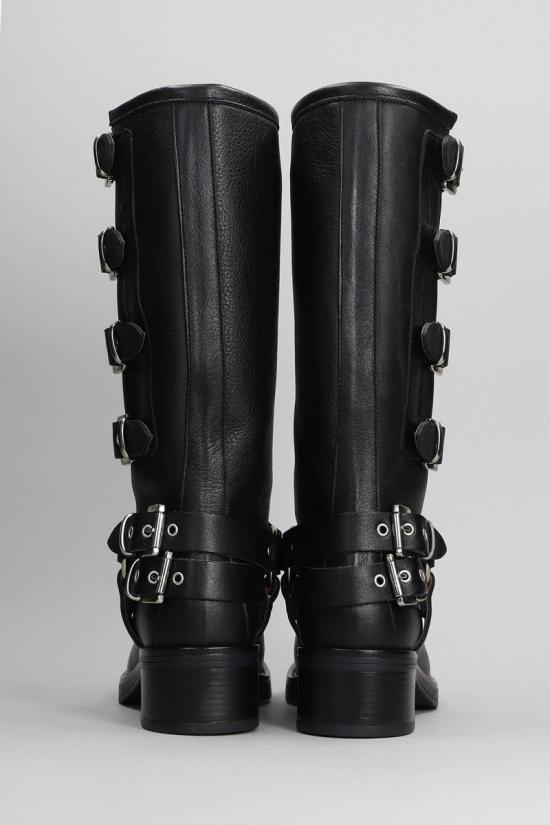 25FW 지젤 모아레 부츠 424095 WINDSOR Black - GISEL MOIRE