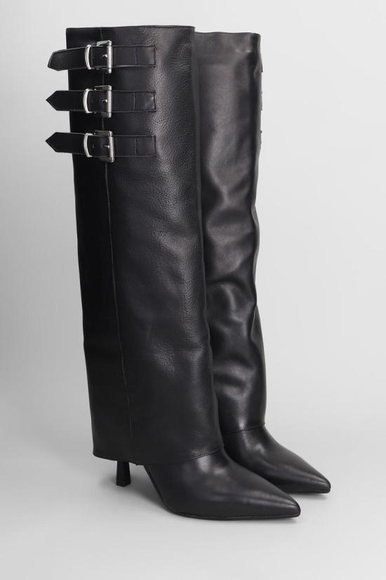 25FW 지젤 모아레 부츠 424091 SABRINA Black - GISEL MOIRE