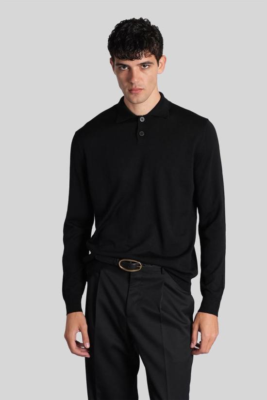 25FW 발렌타인 긴팔 셔츠 427676 B2W239 14WX3 Black