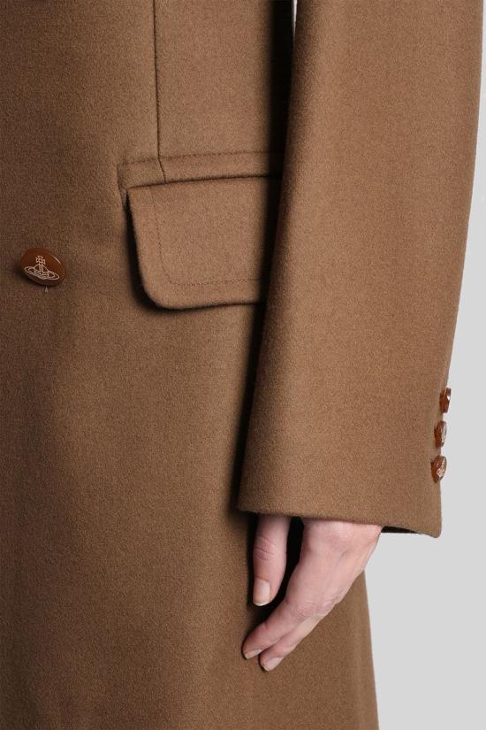 25FW 비비안웨스트우드 코트 429226 3301001N W019Z Brown - VIVIENNE WESTWOOD