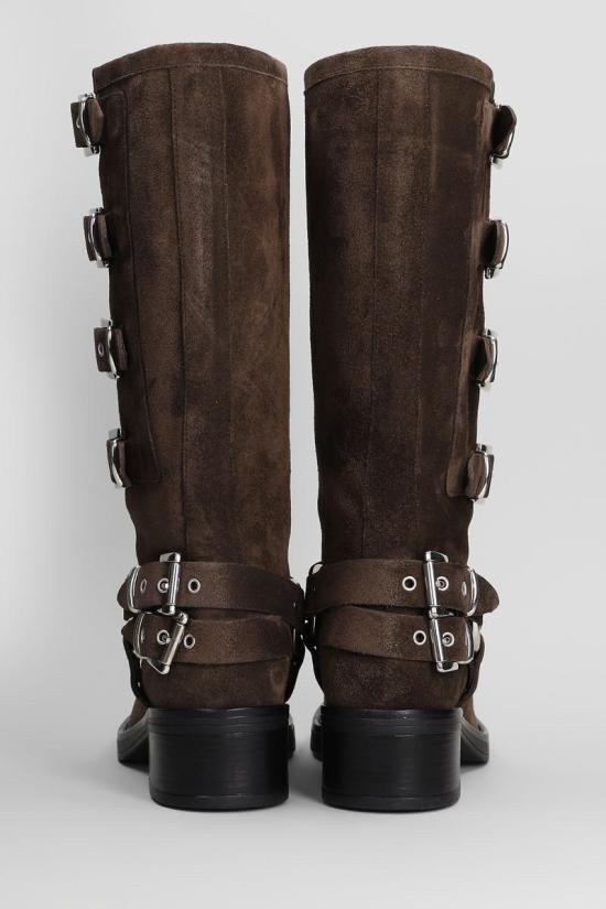 25FW 지젤 모아레 부츠 423448 WINDSOR Brown - GISEL MOIRE