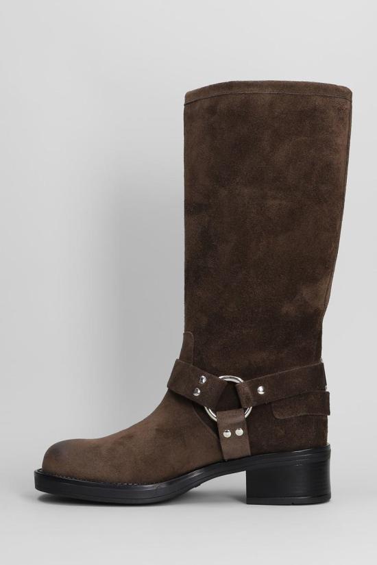 25FW 지젤 모아레 부츠 423448 WINDSOR Brown - GISEL MOIRE