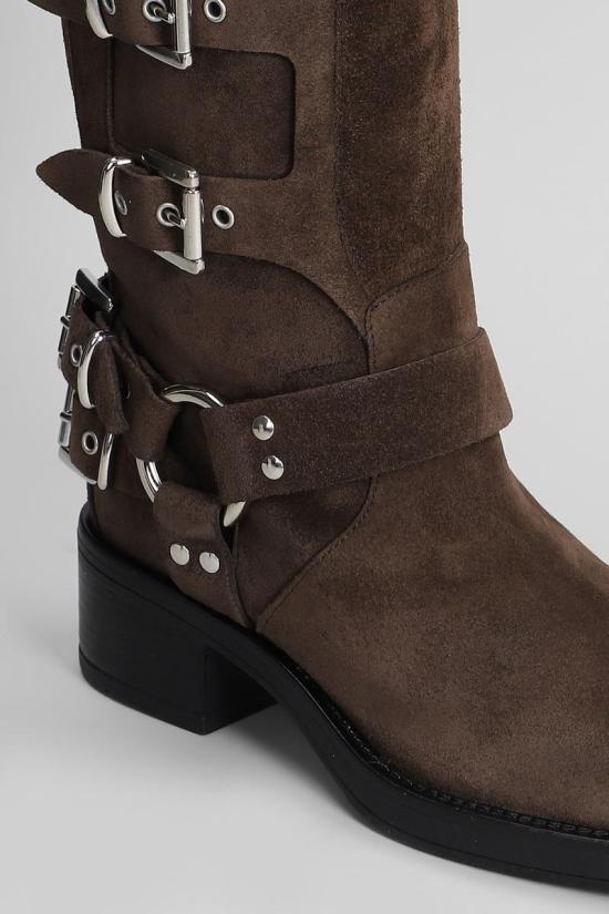 25FW 지젤 모아레 부츠 423448 WINDSOR Brown - GISEL MOIRE