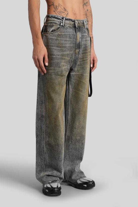 25FW 44레이블 데님 팬츠 428314 B0030620FA685 GREY - 44 LABEL