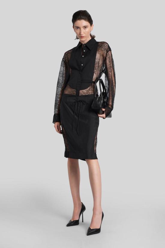 25FW 크리스토퍼에스버 미디 스커트 425666 25024647 Black - CHRISTOPHER ESBER