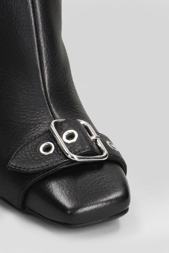 25FW 안나에프 뮬/슬리퍼 428875 9977 Black - ANNA F.