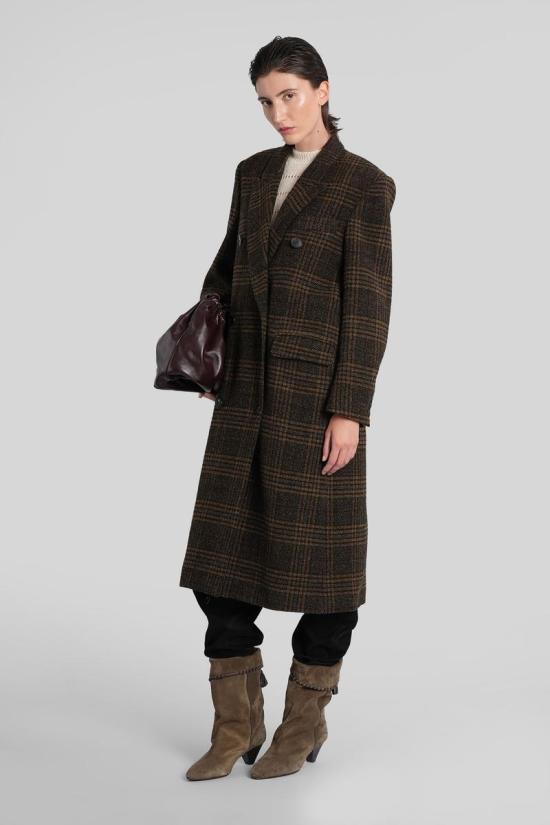 25FW 이자벨마랑에뚜왈 코트 424806 MA0285FA C3D02E BROWN - ISABEL MARANT ETOILE