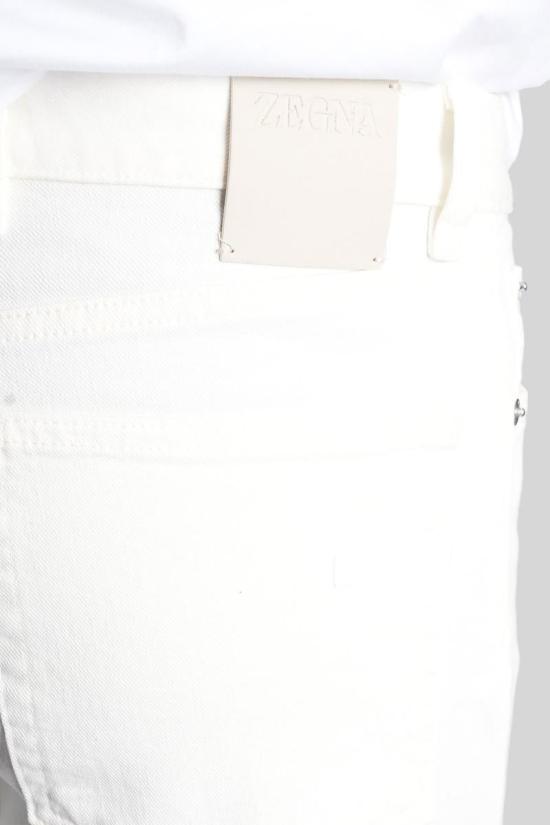 25FW 에르메네질도제냐 데님 팬츠 428123 E8I81 CITY WHITE - ERMENEGILDO ZEGNA