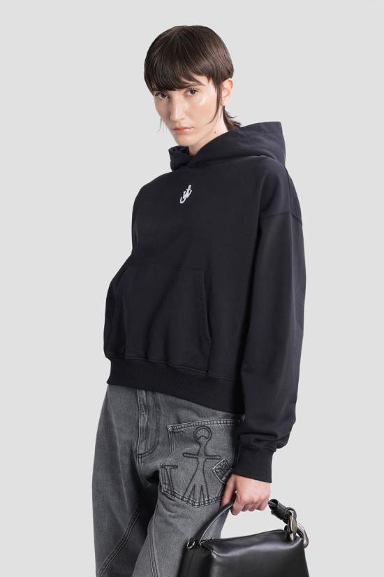 25FW JW앤더슨 후드 티셔츠 423256 JW0216PG1719 Black - JW ANDERSON