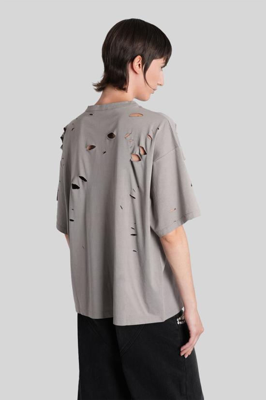 25FW 아레아 반팔 티셔츠 424345 PF25AWTS0041FA01 GREY - AREA