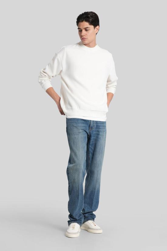 25FW 엠포리오 아르마니 스웨터 424964 EM003477TE14101 WHITE - EMPORIO ARMANI