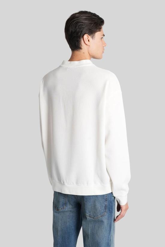 25FW 엠포리오 아르마니 스웨터 424964 EM003477TE14101 WHITE - EMPORIO ARMANI