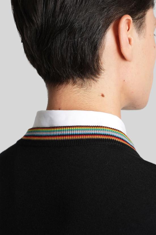 25FW 폴 스미스 스웨터 424330 M1R 250Z P02094 Black - PAUL SMITH