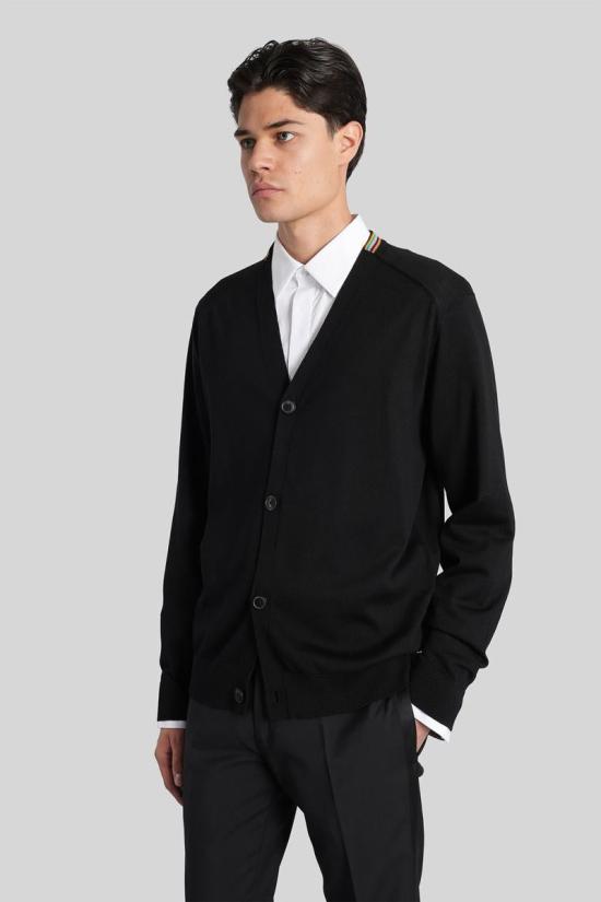 25FW 폴 스미스 스웨터 424330 M1R 250Z P02094 Black - PAUL SMITH