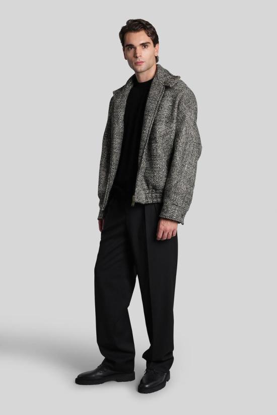 25FW 알파스튜디오 스웨터 429552 AU 3155C Black - ALPHA STUDIO