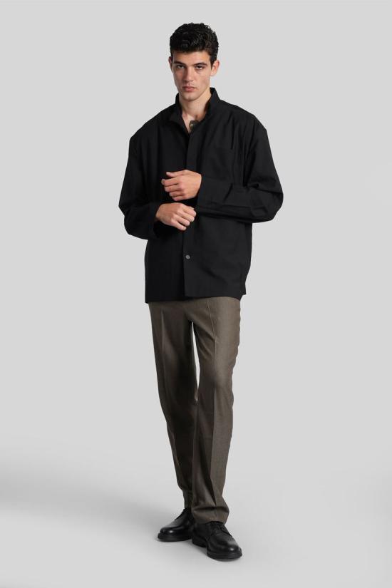 25FW 엔타이어 스튜디오 긴팔 셔츠 425879 ESU W25 2030 Black - ENTIRE STUDIOS