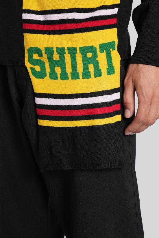 25FW 꼼데가르송 스웨터 426276 FP N003 W25 Black - COMME DES GARCONS