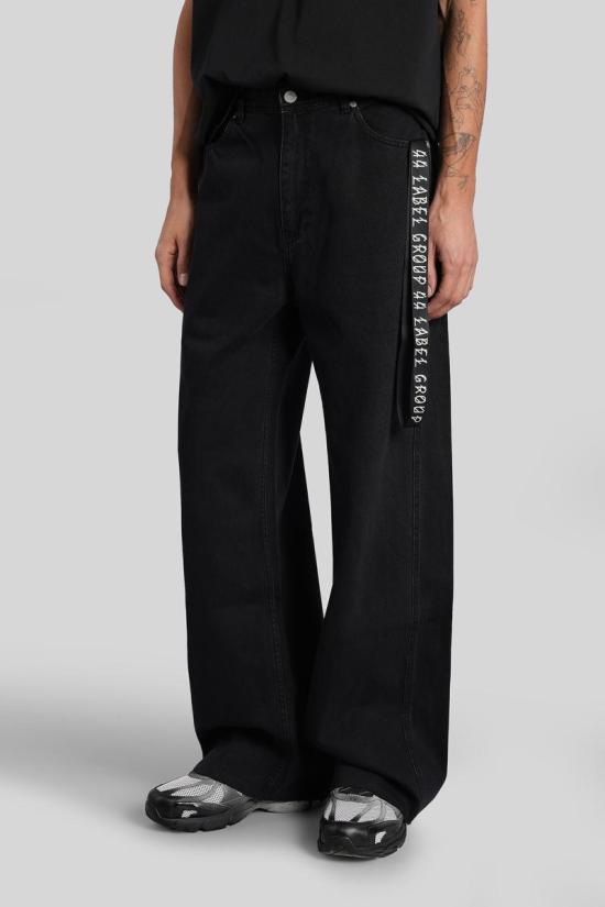 25FW 44레이블 데님 팬츠 428310 B0030574FA577 Black - 44 LABEL