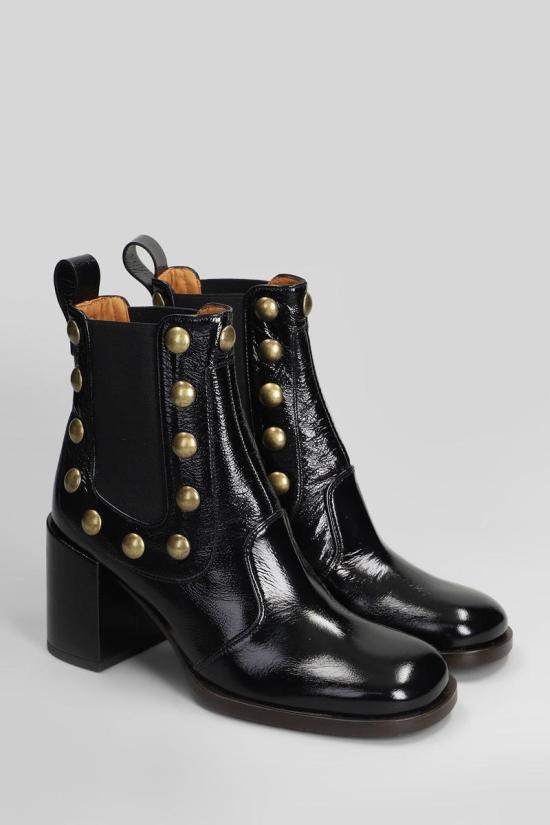 25FW 치에 미하라 부츠 424563 NUZAI P Black - CHIE MIHARA