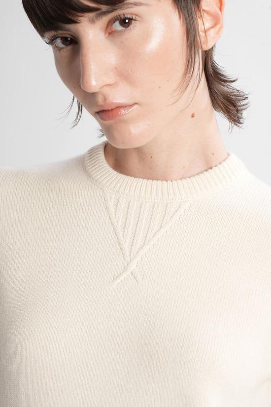 25FW JW앤더슨 스웨터 423311 KW1495YN0383 Beige - JW ANDERSON